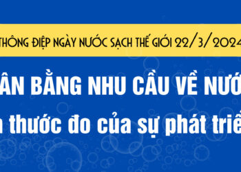 Băng rôn: Thông điệp ngày nước sạch thế giới 22/3/2024 “Cân bằng nhu cầu về nước là thước đo của sự phát triển”