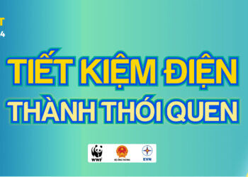 Băng rôn: Giờ trái đất “Tiết kiệm điện thành thói quen”