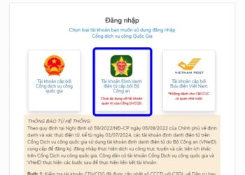 Hướng dẫn sử dụng tài khoản VNeID trong thực hiện thủ tục hành chính