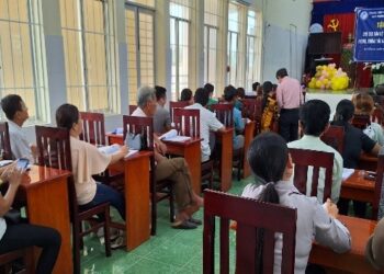 Tập huấn cho các cán bộ tham gia hoạt động truyền thông Phòng, chống tác hại thuốc lá tại Huyện Tri Tôn năm 2024