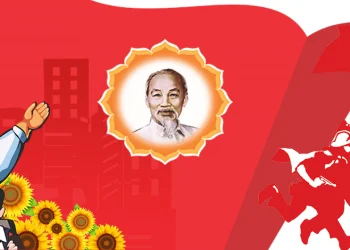 Băng rôn: Chào mừng kỷ niệm 50 năm Ngày Giải phóng Miền Nam thống nhất đất nước (30/4/1975-30/4/2025)