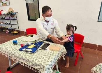 An Châu tổ chức khám sức khỏe định kỳ cho trẻ ở các Trường Mầm non