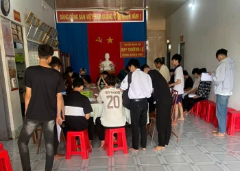 Xã Tây Phú tổ chức khám, đăng ký nghĩa vụ quân sự năm 2025