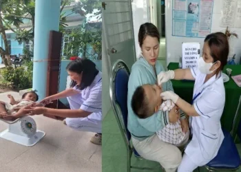 Trạm Y tế Vĩnh Châu tổ chức thực hiện chiến dịch bổ sung Vitamin A