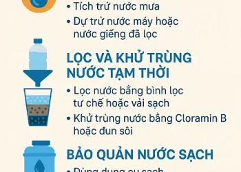 Hướng dẫn xử lý để có nước sạch dùng trong mùa lũ