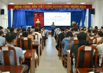 Trung tâm Kiểm soát bệnh tật tỉnh An Giang tổ chức tập huấn về hoạt động tiêm chủng trường học