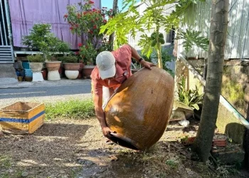 Trạm Y tế Vĩnh Mỹ ra quân vệ sinh môi trường diệt lăng quăng