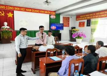 Trung tâm Y tế Châu Thành – An Giang tập huấn kỹ năng sơ cấp cứu ban đầu