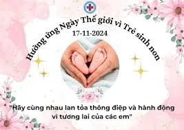 Vì một tương lai tươi sáng – Hãy chung tay hưởng ứng ngày thế giới vì trẻ sinh non 17/11