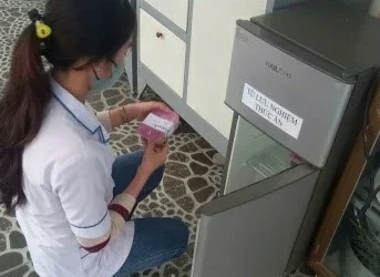 Trạm Y tế phường Bình Đức thực hiện công tác chăm sóc sức khỏe cho công dân lên đường nhập ngũ