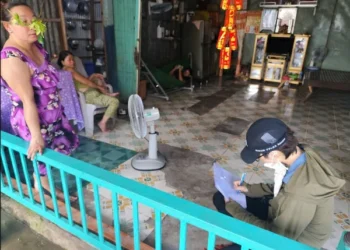 Trung tâm Kiểm soát bệnh tật tỉnh An Giang giám sát dịch tễ tại xã Nhơn Hội