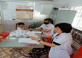 Trạm y tế xã Định Mỹ hưởng ứng ngày sức khỏe toàn dân 7/4/2026