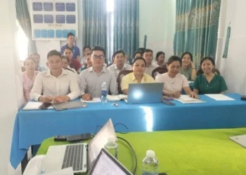 Tập huấn sử dụng thử nghiệm phần mềm bệnh án điện tử tại Trạm Y tế xã Tân Hội