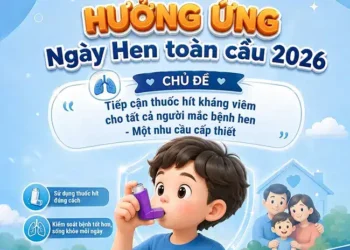 Ngày Hen toàn cầu 2026 chủ đề: “Tiếp cận thuốc hít kháng viêm cho tất cả người mắc hen – Một nhu cầu cấp thiết”