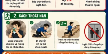 Infographic: Kỹ năng xử lý và thoát nạn khi xảy ra cháy, nổ
