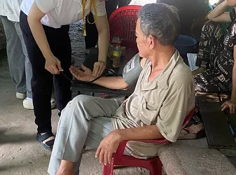 Điểm Trạm Y tế Mỹ Quý ra quân điều tra, sàng lọc yếu tố nguy cơ bệnh không lây nhiễm đợt 1 năm 2026