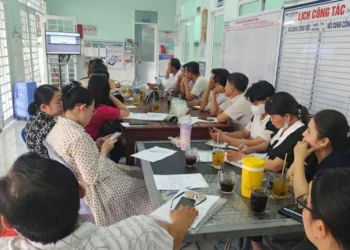 Trạm Y tế xã Giang Thành tổ chức tập huấn phần mềm bệnh án điện tử