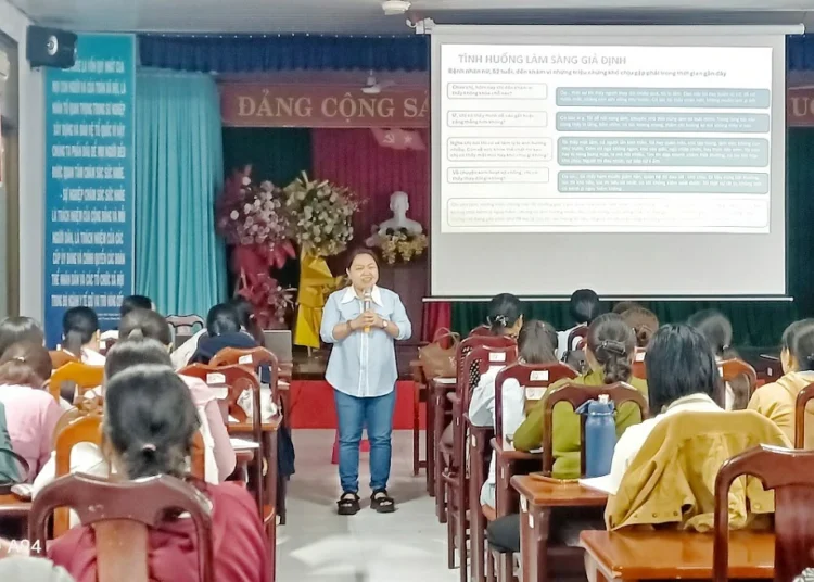 Trung tâm Kiểm soát bệnh tật tỉnh An Giang tập huấn phần mềm thống kê chăm sóc sức khỏe sinh sản