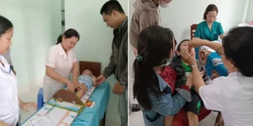 Trạm Y tế phường Hà Tiên tổ chức cho trẻ uống Vitamin A đợt 1 năm 2026