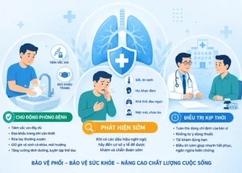 Chủ động phòng bệnh – Phát hiện sớm – Điều trị kịp thời viêm phổi mắc phải cộng đồng ở người lớn