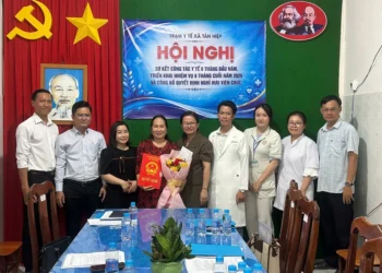 Hội nghị sơ kết công tác Y tế 6 tháng đầu năm 2026 xã Tân Hiệp