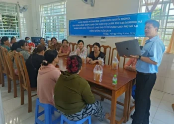 Truyền thông chăm sóc sức khỏe sinh sản tại xã Vĩnh Hậu
