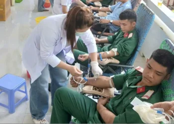 Phường Tô châu tiếp nhận 182 đơn vị máu